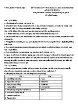 Đề thi học sinh giỏi môn Sinh học Lớp 12 lần 1 - Năm học 2019-2020 - Trường THPT Đồng Đậu